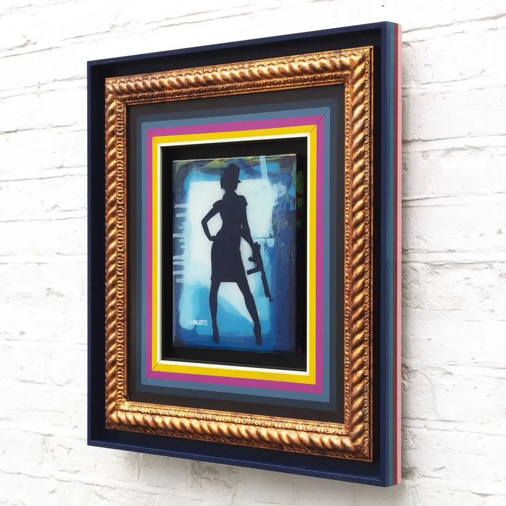 Duck Hunt Mixer - Azur Blue II - SOLD by artist Lhouette - Wyecliffe Galleries