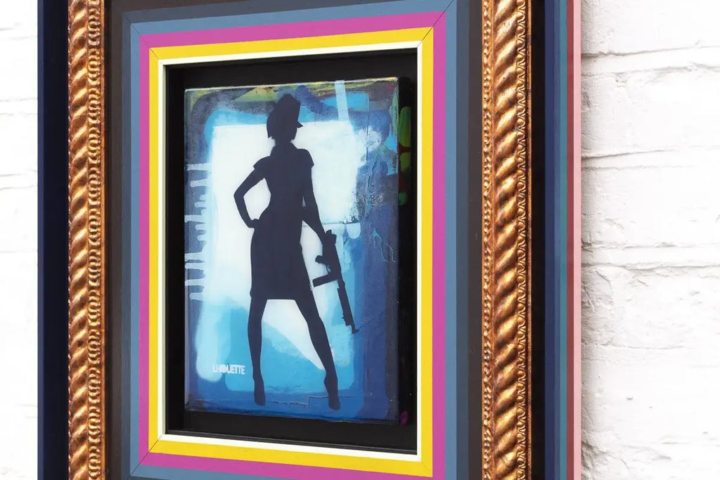 Duck Hunt Mixer - Azur Blue II - SOLD by artist Lhouette - Wyecliffe Galleries