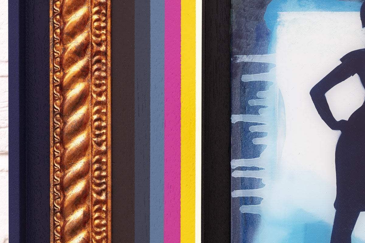 Duck Hunt Mixer - Azur Blue II - SOLD by artist Lhouette - Wyecliffe Galleries