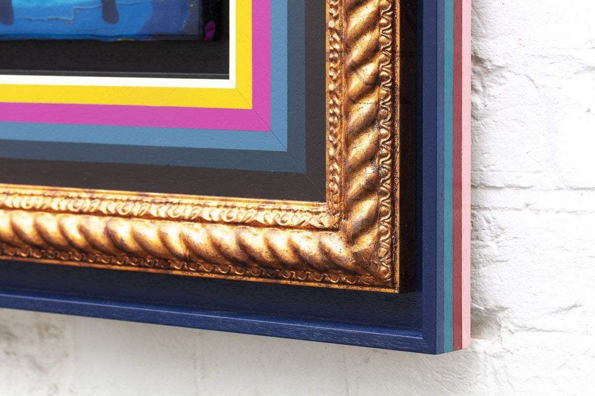 Duck Hunt Mixer - Azur Blue II - SOLD by artist Lhouette - Wyecliffe Galleries