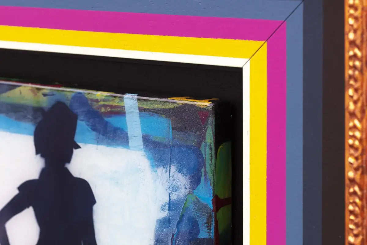 Duck Hunt Mixer - Azur Blue II - SOLD by artist Lhouette - Wyecliffe Galleries