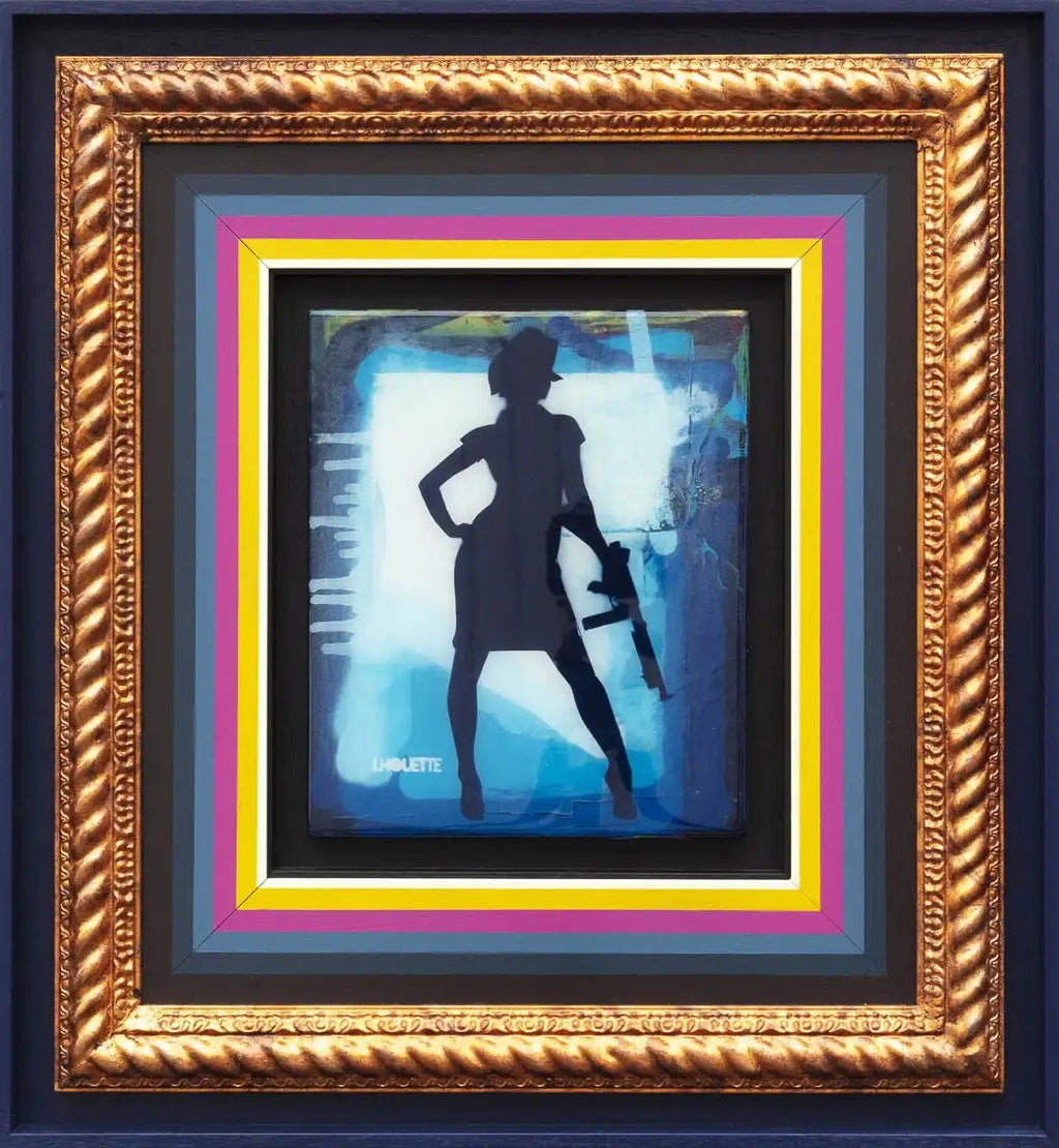 Duck Hunt Mixer - Azur Blue II - SOLD by artist Lhouette - Wyecliffe Galleries