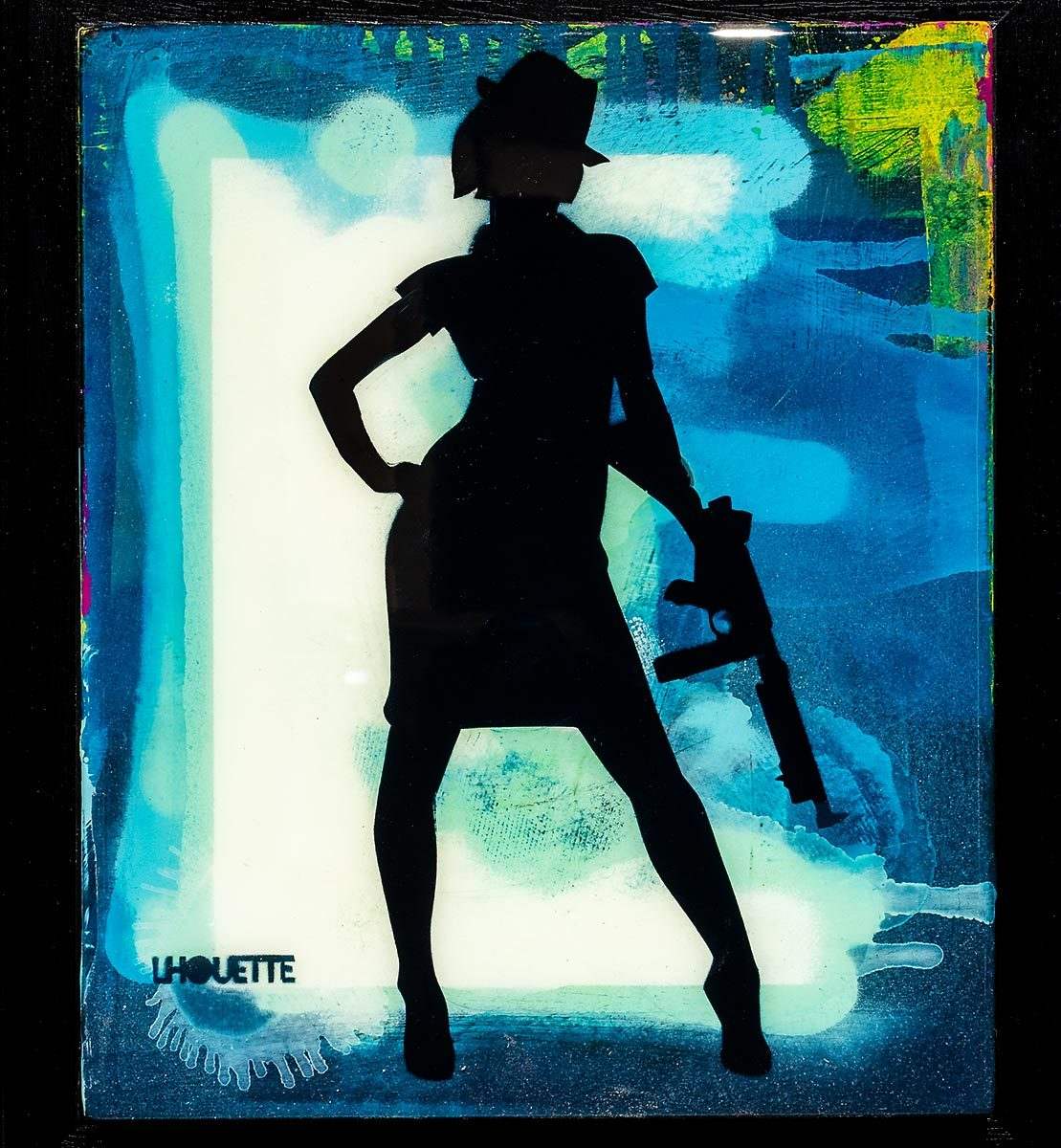 Duck Hunt Mixer - Azur Blue - SOLD by artist Lhouette - Wyecliffe Galleries