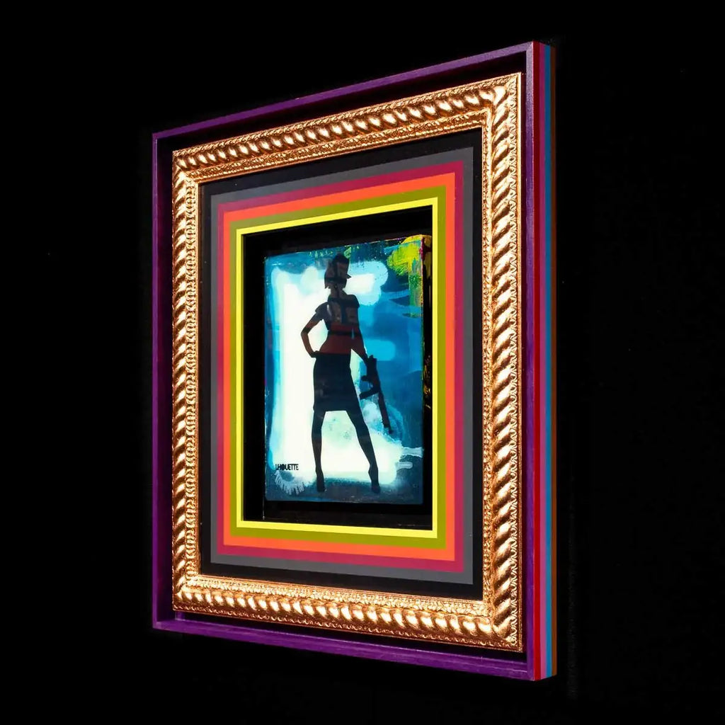 Duck Hunt Mixer - Azur Blue - SOLD by artist Lhouette - Wyecliffe Galleries