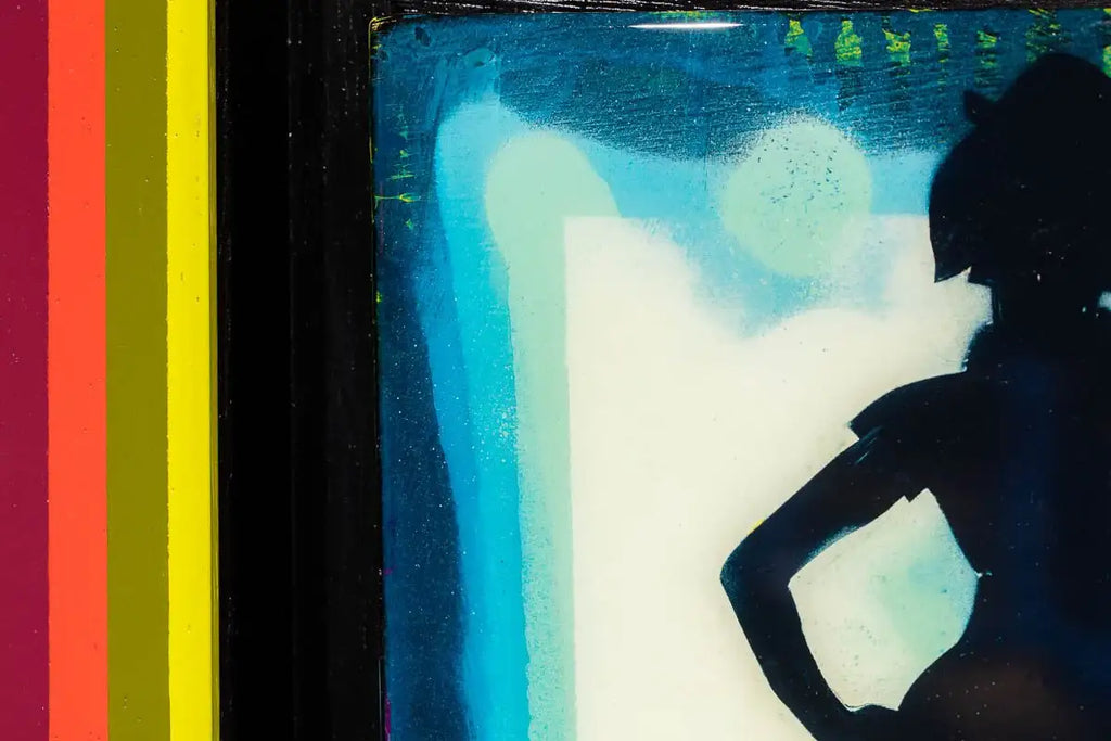 Duck Hunt Mixer - Azur Blue - SOLD by artist Lhouette - Wyecliffe Galleries