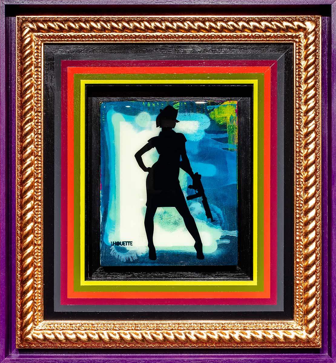 Duck Hunt Mixer - Azur Blue - SOLD by artist Lhouette - Wyecliffe Galleries