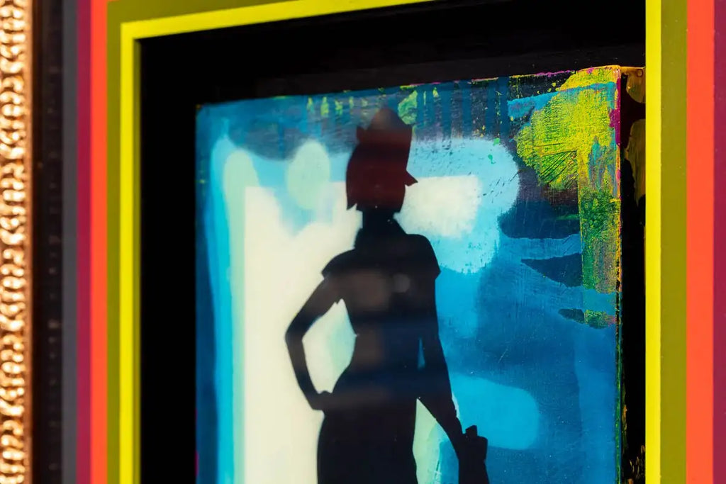 Duck Hunt Mixer - Azur Blue - SOLD by artist Lhouette - Wyecliffe Galleries