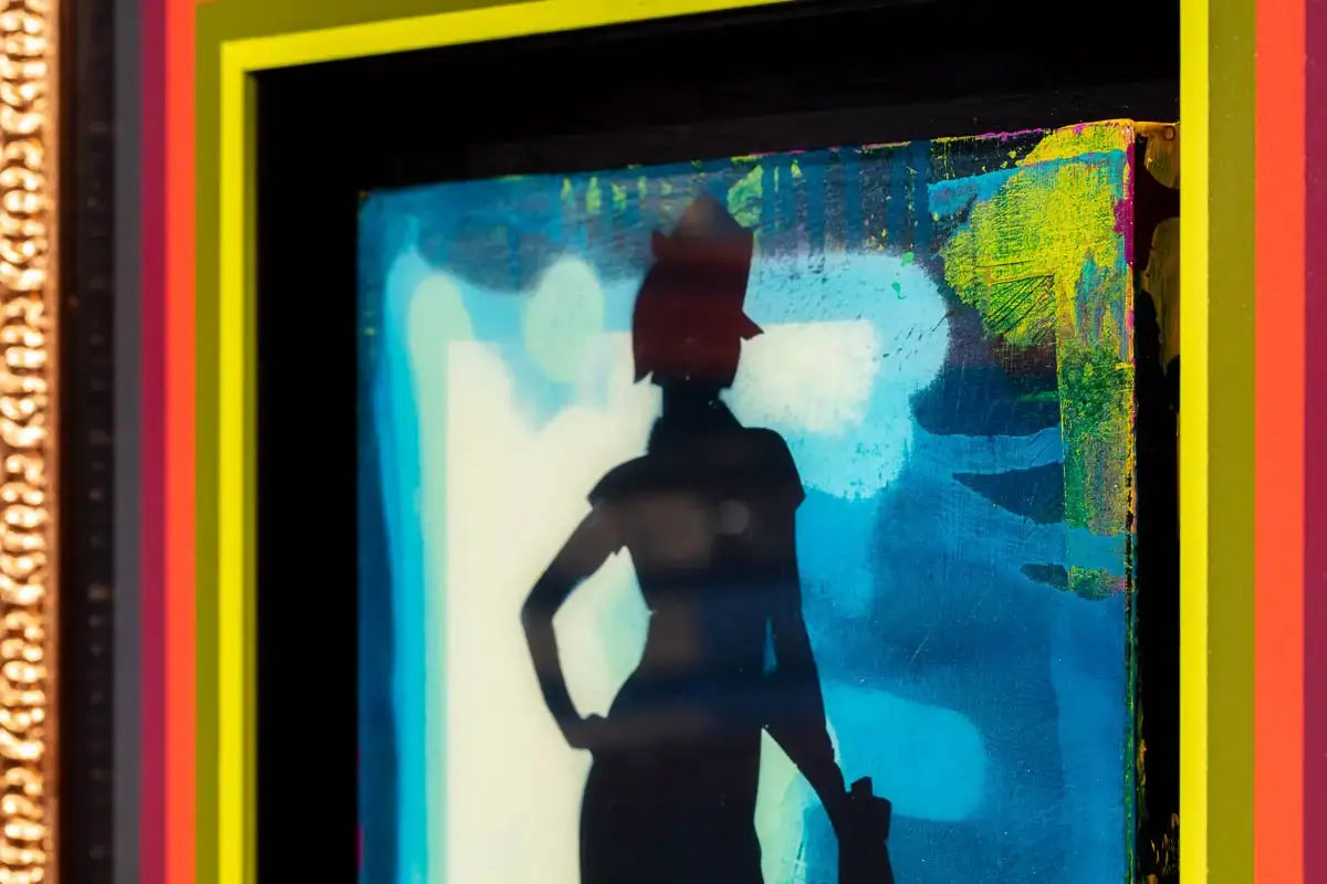 Duck Hunt Mixer - Azur Blue - SOLD by artist Lhouette - Wyecliffe Galleries