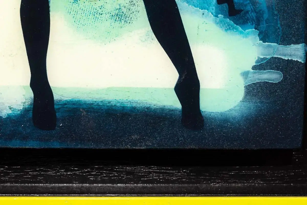 Duck Hunt Mixer - Azur Blue - SOLD by artist Lhouette - Wyecliffe Galleries