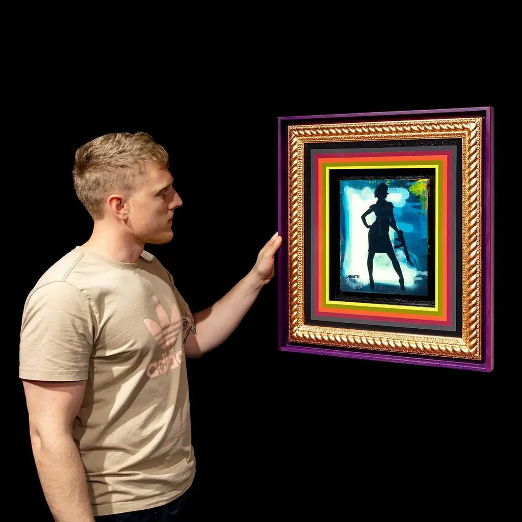 Duck Hunt Mixer - Azur Blue - SOLD by artist Lhouette - Wyecliffe Galleries