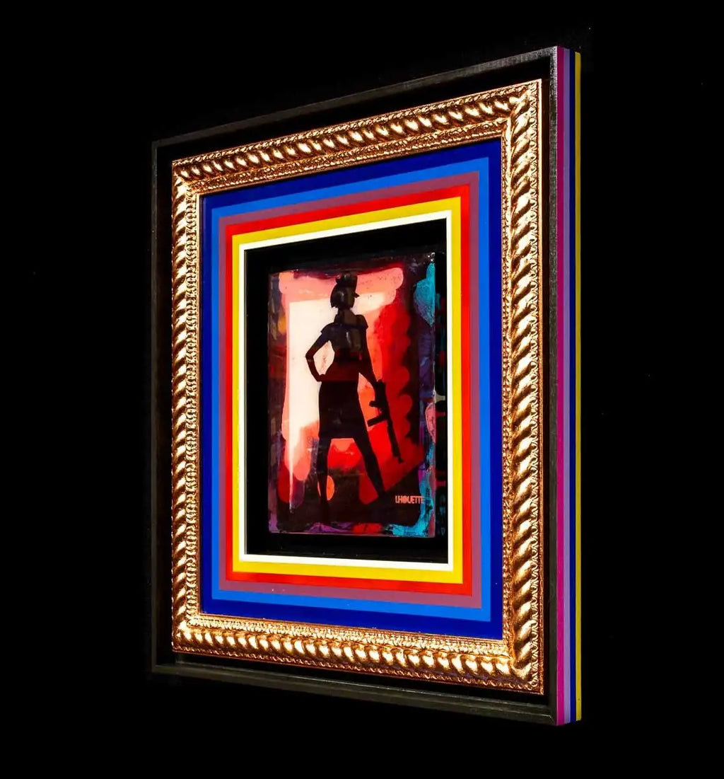 Duck Hunt Mixer - Royal Red - SOLD by artist Lhouette - Wyecliffe Galleries