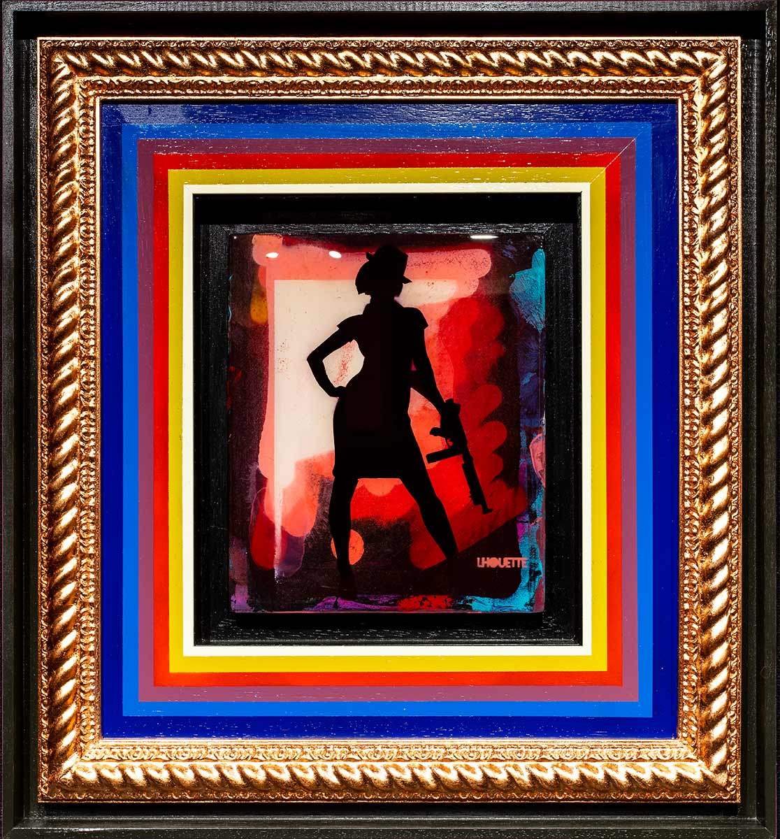 Duck Hunt Mixer - Royal Red - SOLD by artist Lhouette - Wyecliffe Galleries