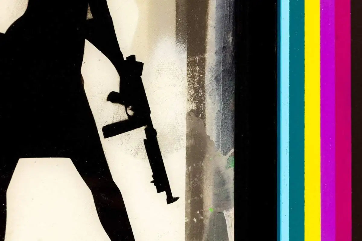 Duck Hunt Mixer - Stealth Grey - SOLD by artist Lhouette - Wyecliffe Galleries