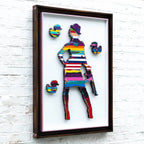 Duck Hunt Scratched Back Framed Sculpture - Original - SOLD by artist Lhouette - Wyecliffe Galleries