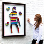 Duck Hunt Scratched Back Framed Sculpture - Original - SOLD by artist Lhouette - Wyecliffe Galleries