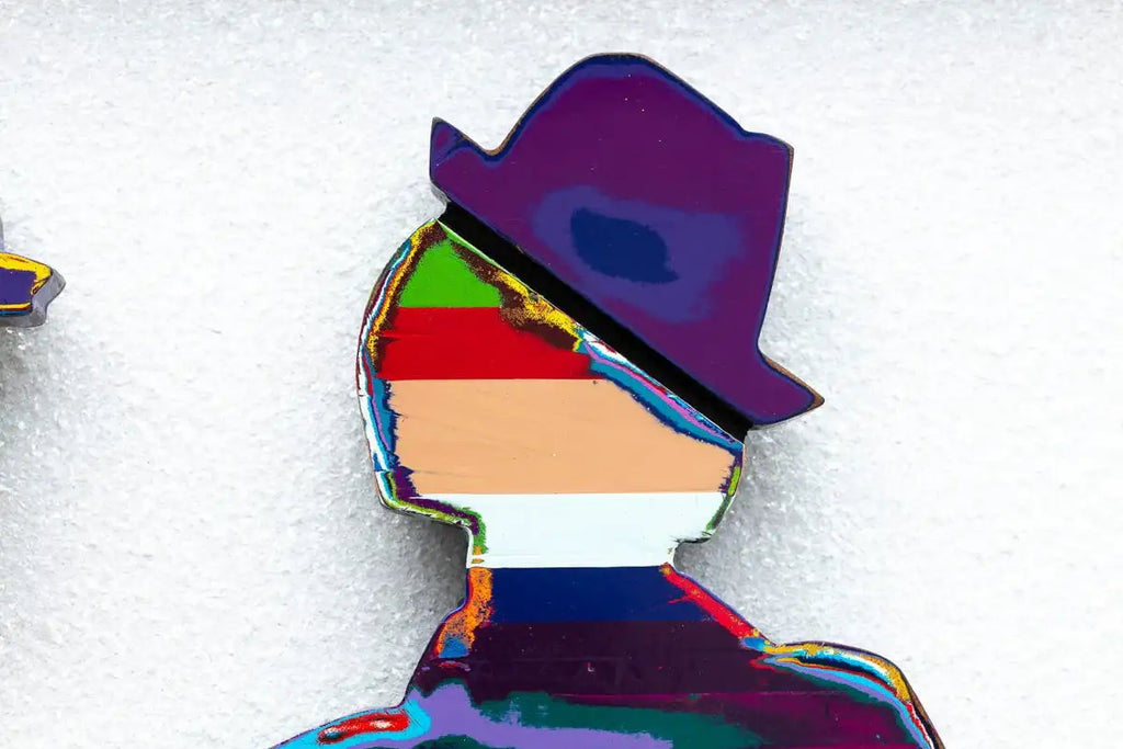 Duck Hunt Scratched Back Framed Sculpture - Original - SOLD by artist Lhouette - Wyecliffe Galleries