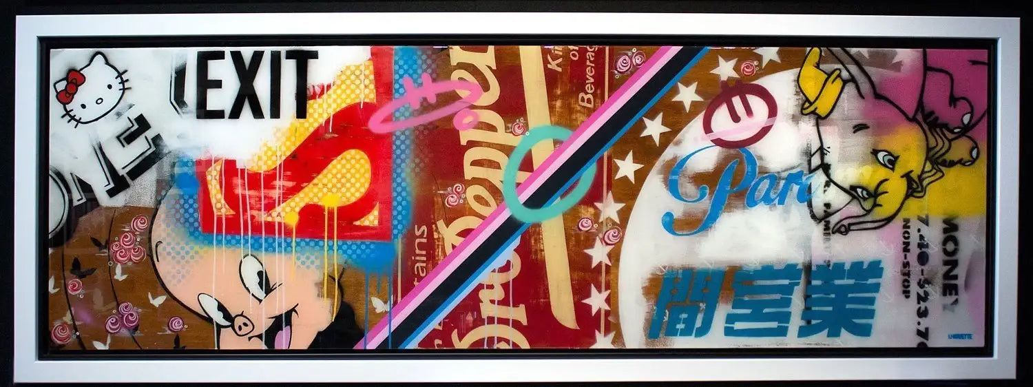 Dumbo Pop Collage - Original - SOLD by artist Lhouette - Wyecliffe Galleries