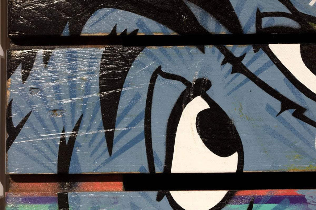 Eeyore Pallet - Original - SOLD by artist Lhouette - Wyecliffe Galleries