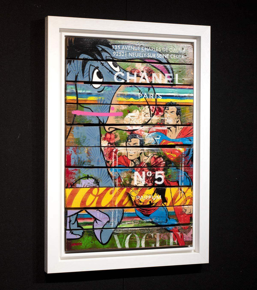 Eeyore Pallet - Original - SOLD by artist Lhouette - Wyecliffe Galleries