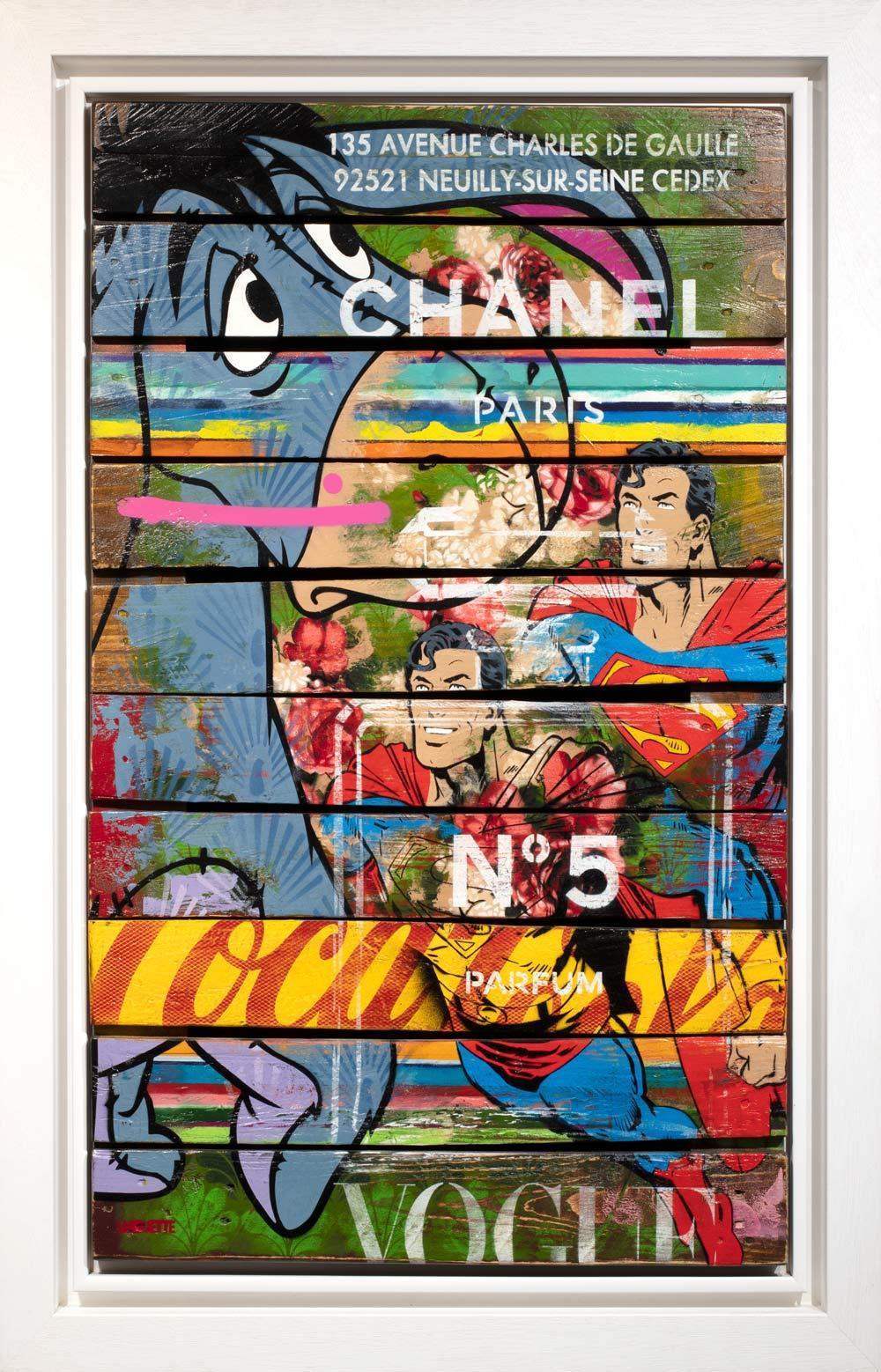 Eeyore Pallet - Original - SOLD by artist Lhouette - Wyecliffe Galleries