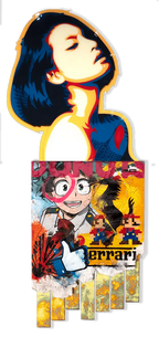 Figure Head - Orange - Ferrari - SOLD by artist Lhouette - Wyecliffe Galleries