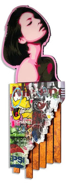 Figure Head - Shrimp - Pepsi - Original - SOLD by artist Lhouette - Wyecliffe Galleries