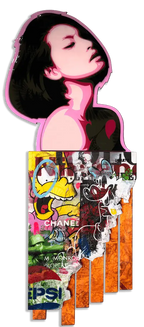 Figure Head - Shrimp - Pepsi - Original - SOLD by artist Lhouette - Wyecliffe Galleries