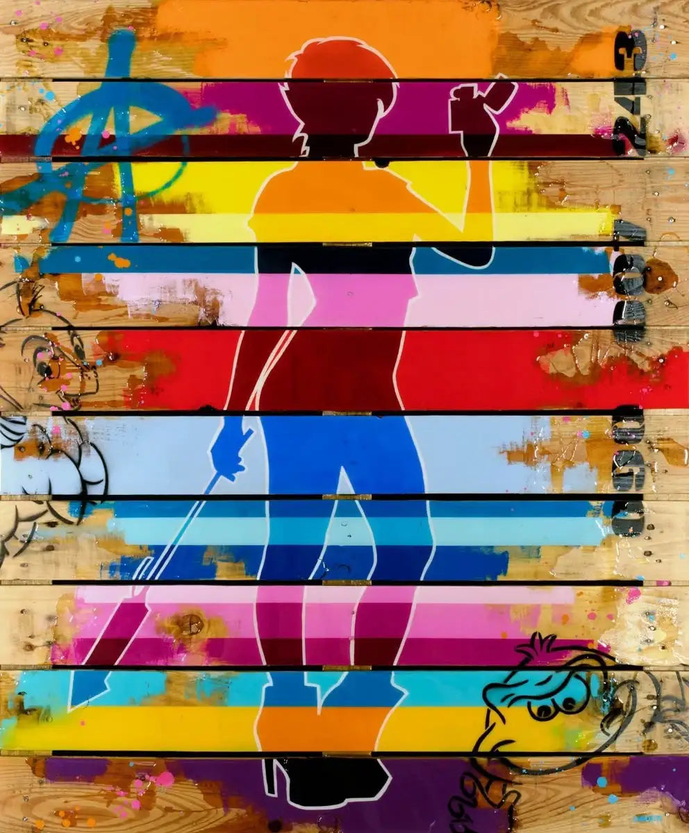 Firecracker - Originial - SOLD by artist Lhouette - Wyecliffe Galleries