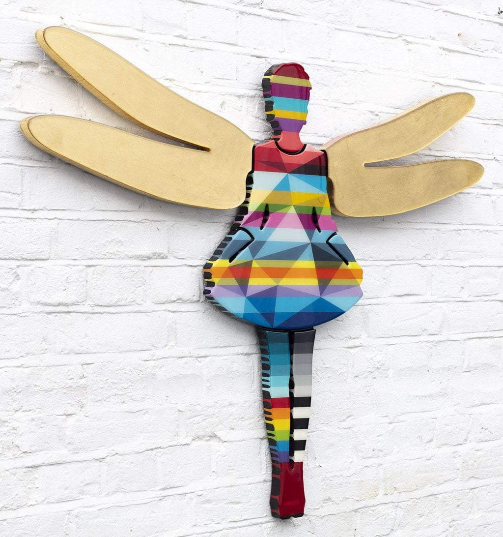 Firefly Geometric Miniature - SOLD by artist Lhouette - Wyecliffe Galleries