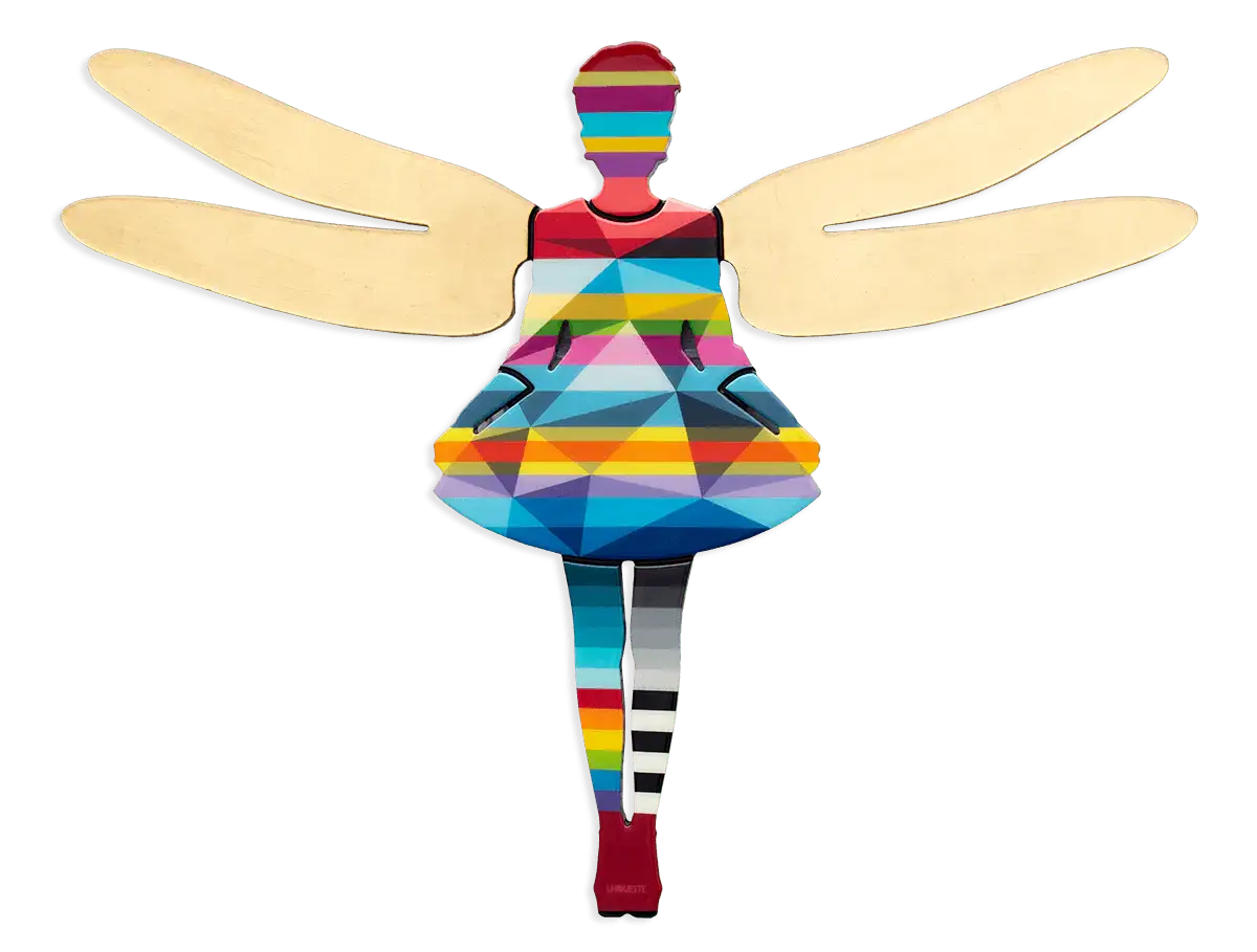 Firefly Geometric Miniature - SOLD by artist Lhouette - Wyecliffe Galleries