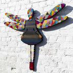 Firefly Geometric Miniature Wall Sculpture - Original SOLD by artist Lhouette - Wyecliffe Galleries