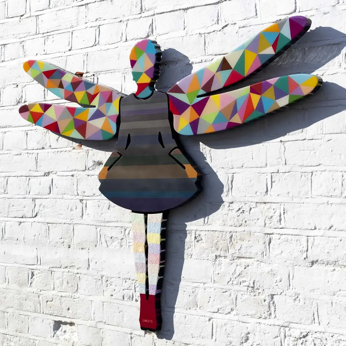 Firefly Geometric Miniature Wall Sculpture - Original SOLD by artist Lhouette - Wyecliffe Galleries