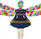 Firefly Geometric Miniature Wall Sculpture - Original SOLD by artist Lhouette - Wyecliffe Galleries