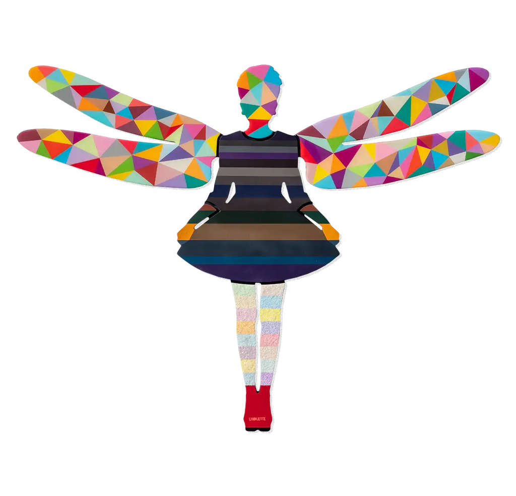 Firefly Geometric Miniature Wall Sculpture - Original SOLD by artist Lhouette - Wyecliffe Galleries