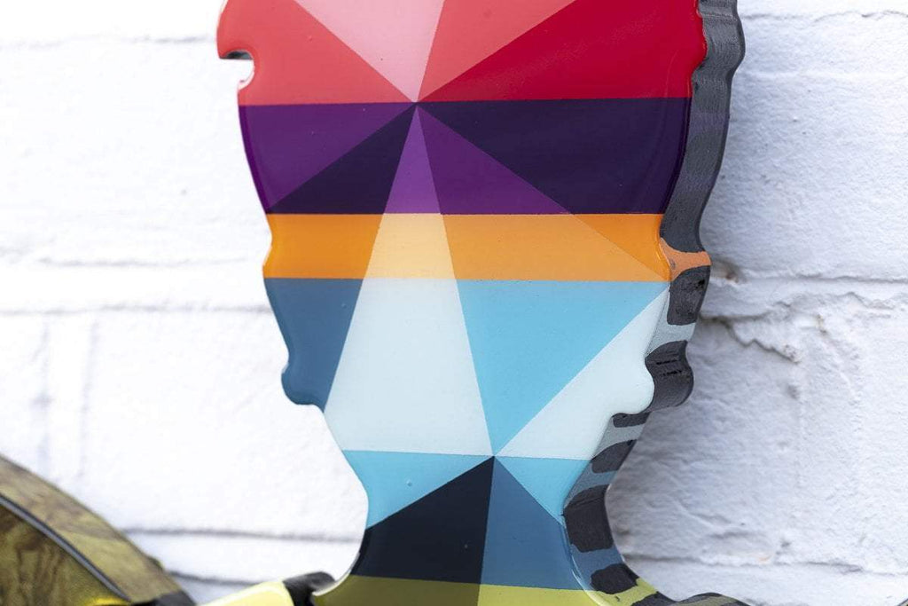 Firefly Geometric Wall Sculpture - Original - SOLD by artist Lhouette - Wyecliffe Galleries