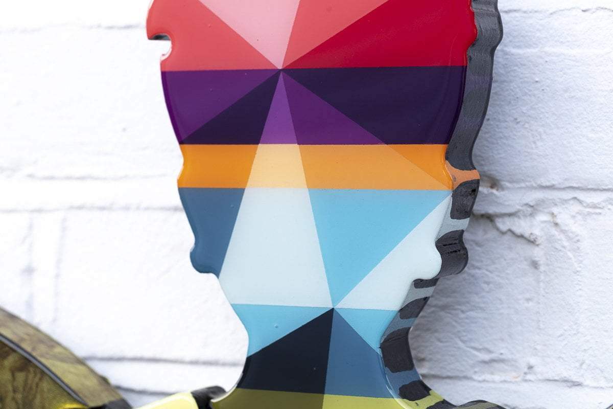 Firefly Geometric Wall Sculpture - Original - SOLD by artist Lhouette - Wyecliffe Galleries