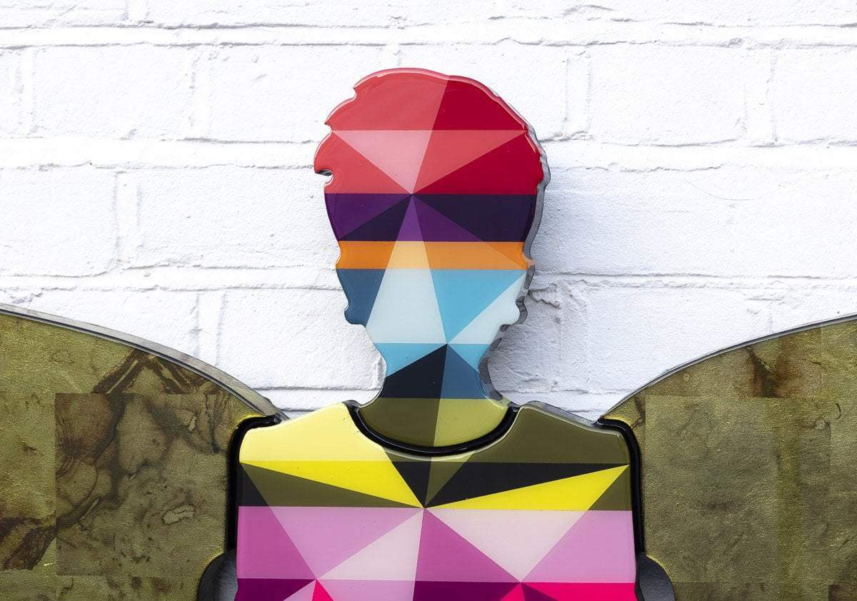 Firefly Geometric Wall Sculpture - Original - SOLD by artist Lhouette - Wyecliffe Galleries