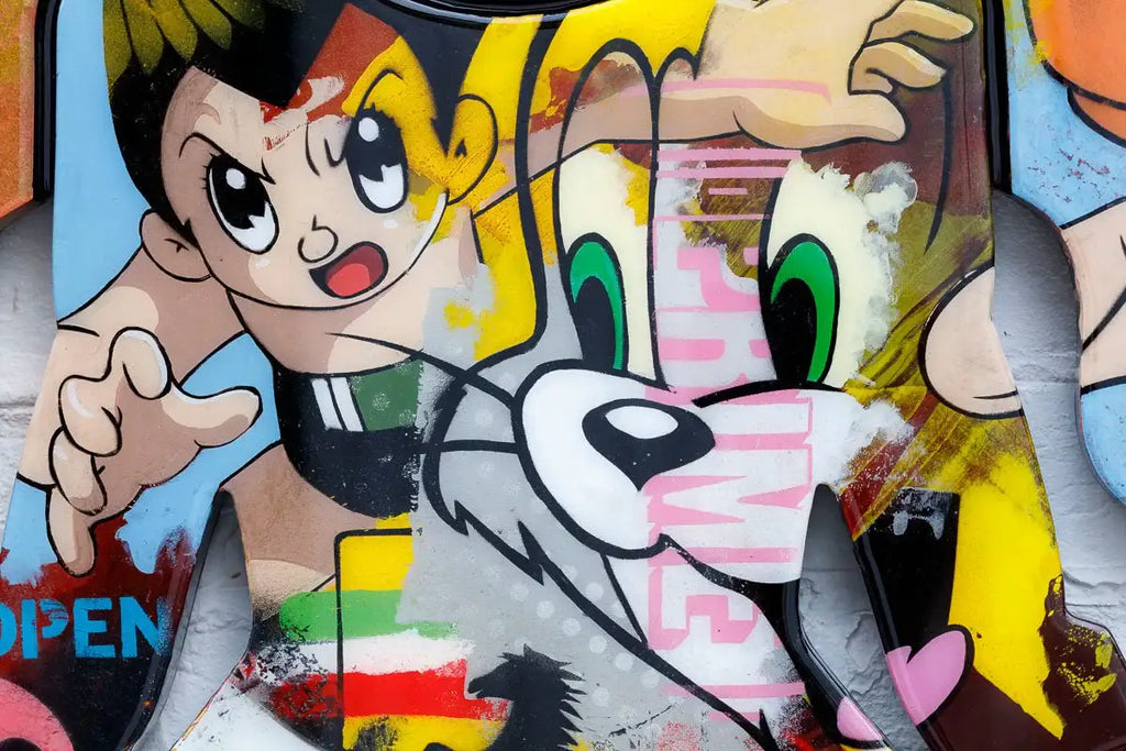 Firefly Large Collaged Wall Sculpture - Original - SOLD by artist Lhouette - Wyecliffe Galleries