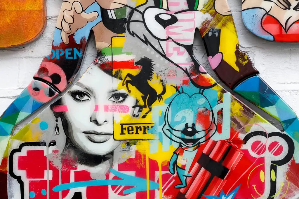 Firefly Large Collaged Wall Sculpture - Original - SOLD by artist Lhouette - Wyecliffe Galleries