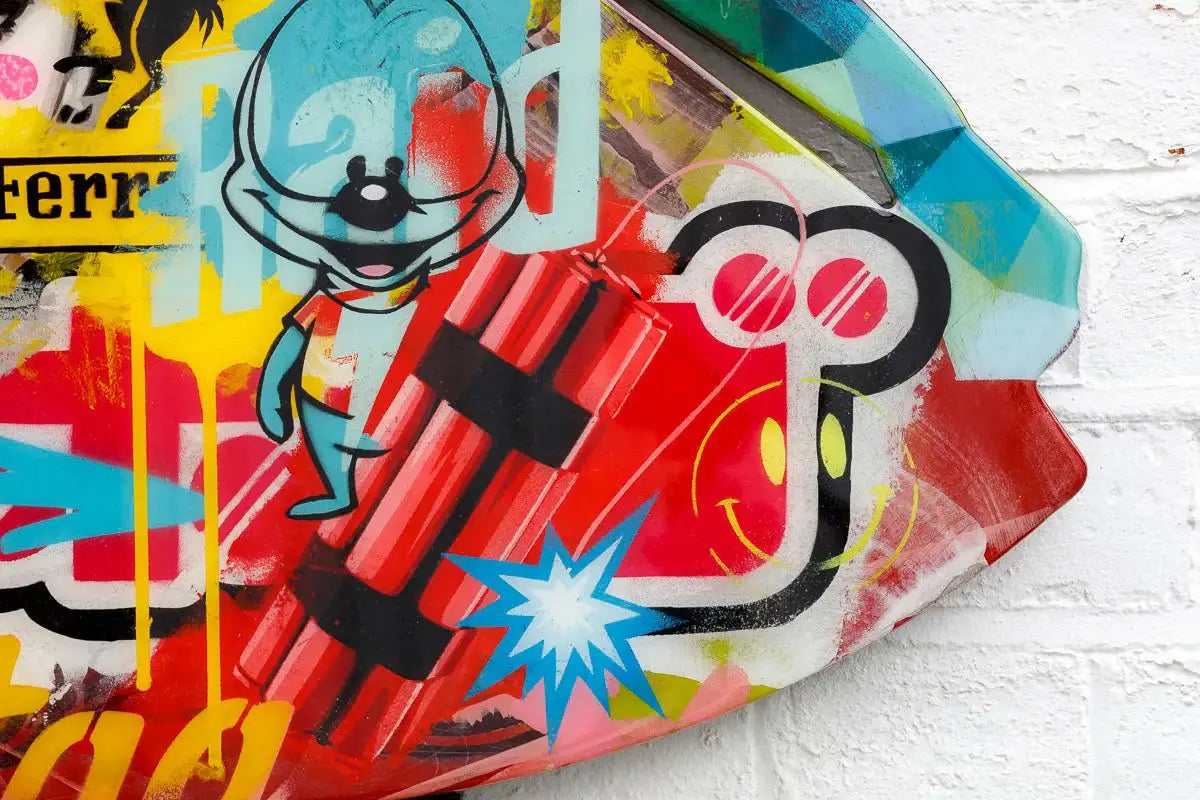 Firefly Large Collaged Wall Sculpture - Original - SOLD by artist Lhouette - Wyecliffe Galleries