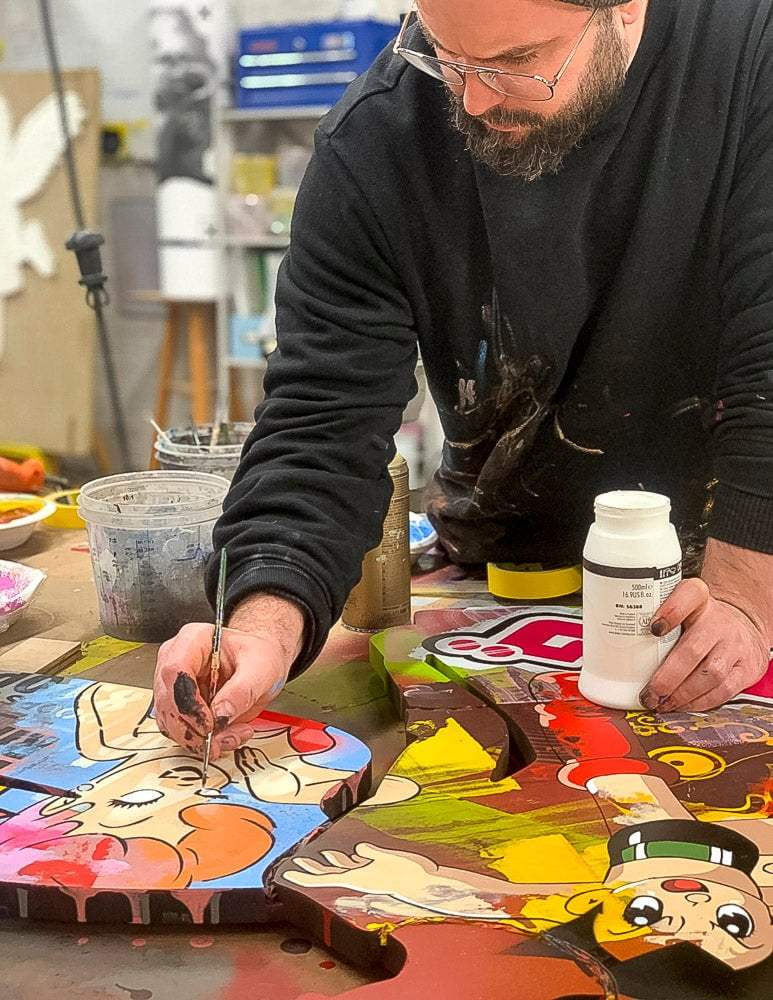 Firefly Large Collaged Wall Sculpture - Original - SOLD by artist Lhouette - Wyecliffe Galleries