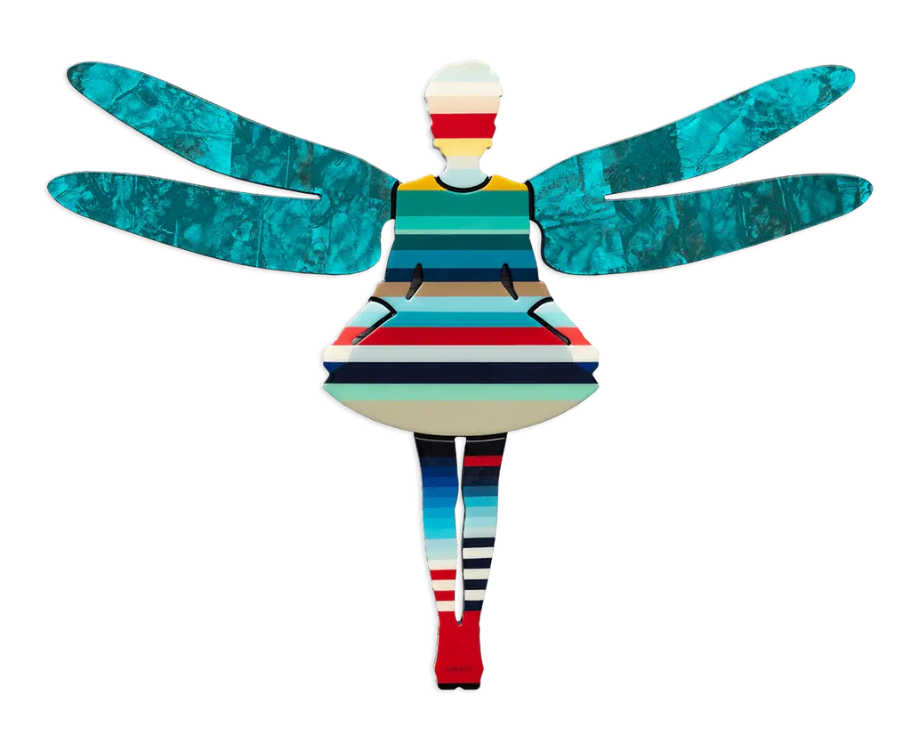 Firefly Miniature Wall Sculpture - Original - SOLD by artist Lhouette - Wyecliffe Galleries