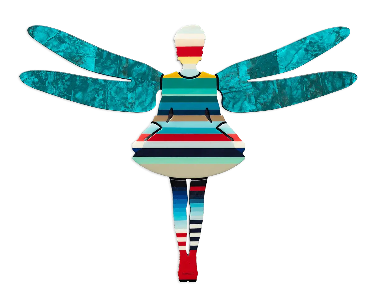 Firefly Miniature Wall Sculpture - Original - SOLD by artist Lhouette - Wyecliffe Galleries