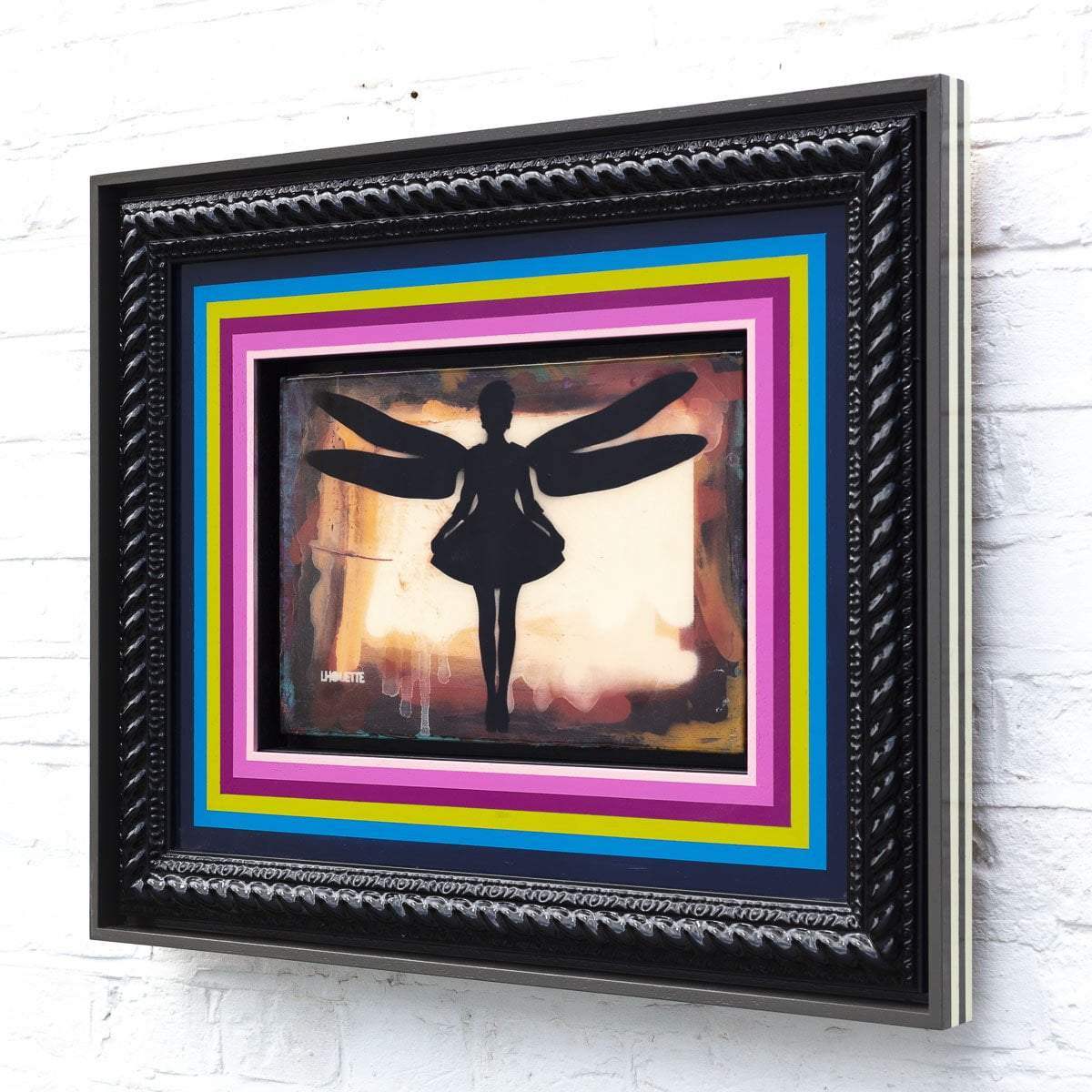 Firefly Mixer (Creme Orange) - Original - SOLD by artist Lhouette - Wyecliffe Galleries