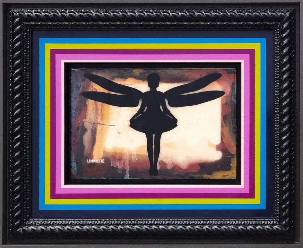 Firefly Mixer (Creme Orange) - Original - SOLD by artist Lhouette - Wyecliffe Galleries