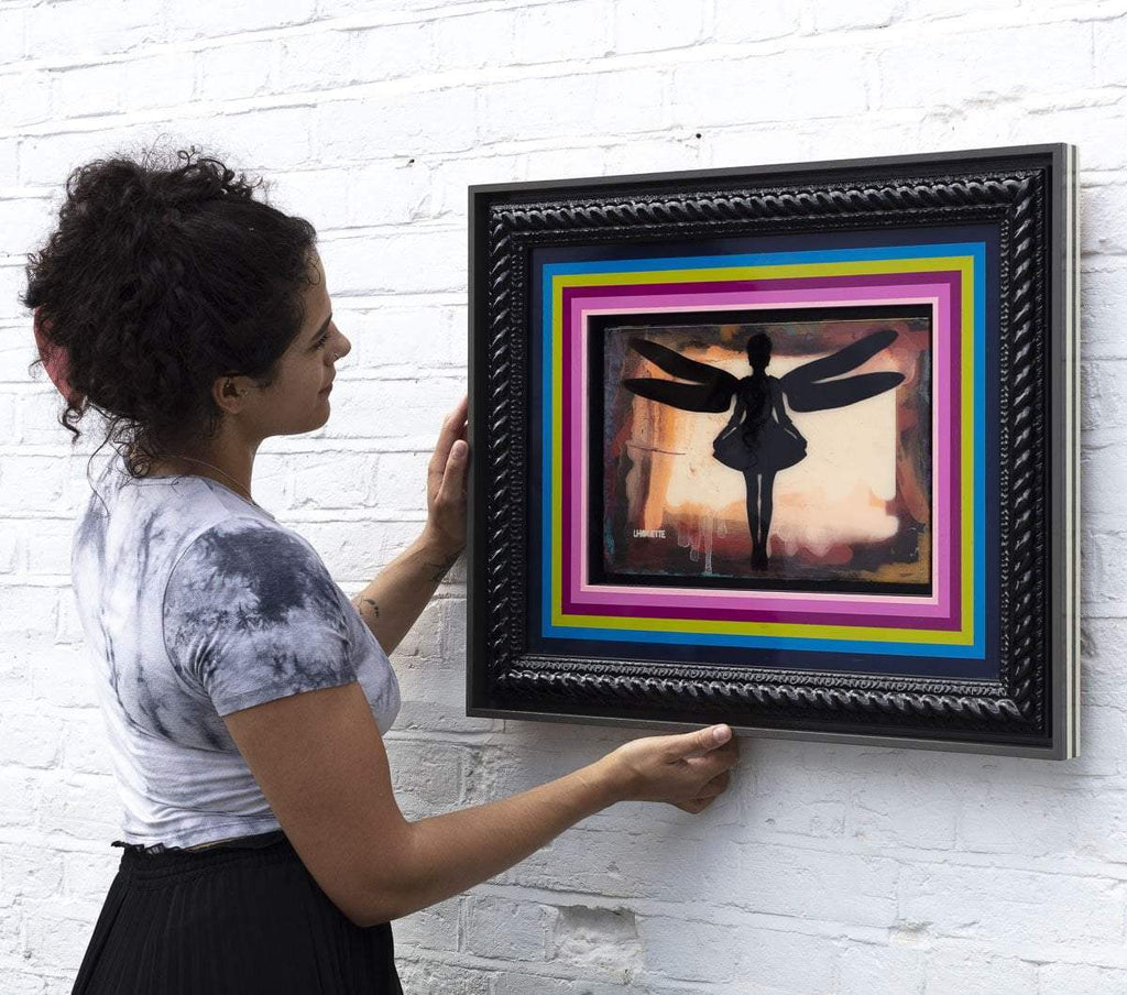 Firefly Mixer (Creme Orange) - Original - SOLD by artist Lhouette - Wyecliffe Galleries