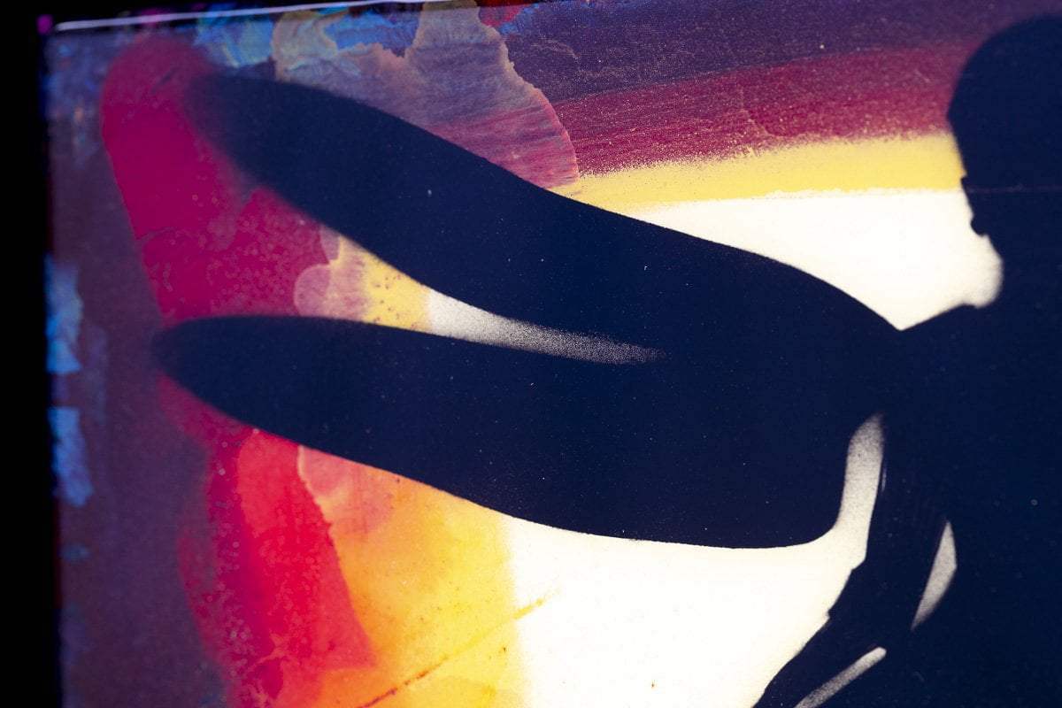 Firefly Mixer - Golden Yellow - Original - SOLD by artist Lhouette - Wyecliffe Galleries