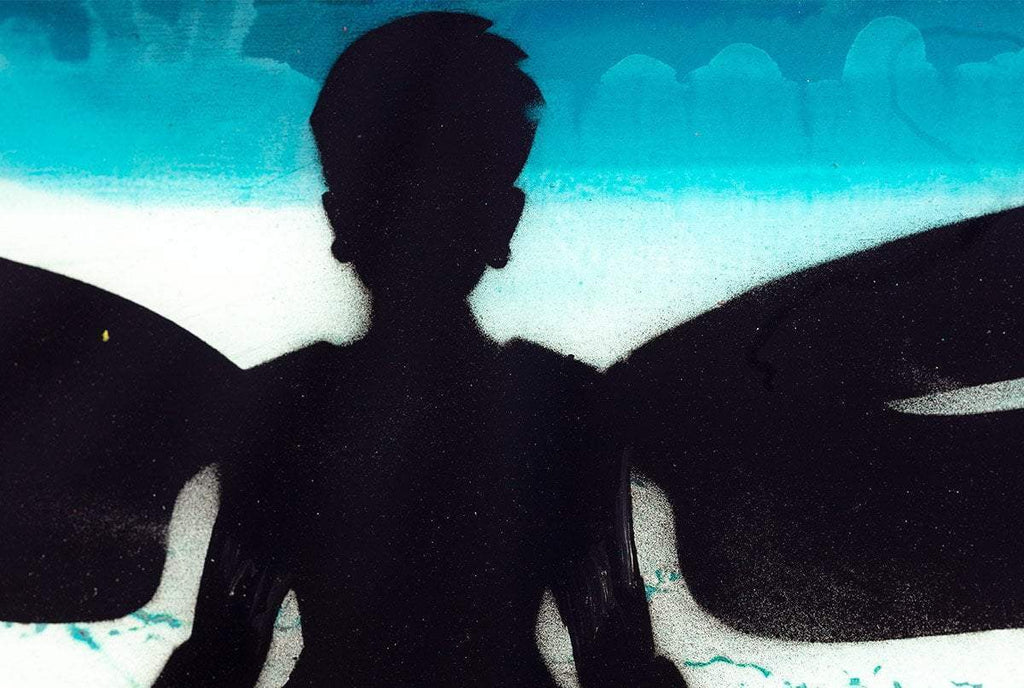 Firefly Mixer (Polar Blue) - Original - SOLD by artist Lhouette - Wyecliffe Galleries