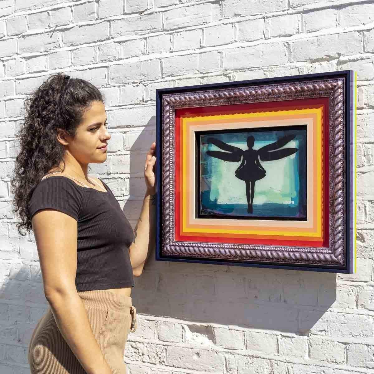 Firefly Mixer (Polar Blue) - Original - SOLD by artist Lhouette - Wyecliffe Galleries