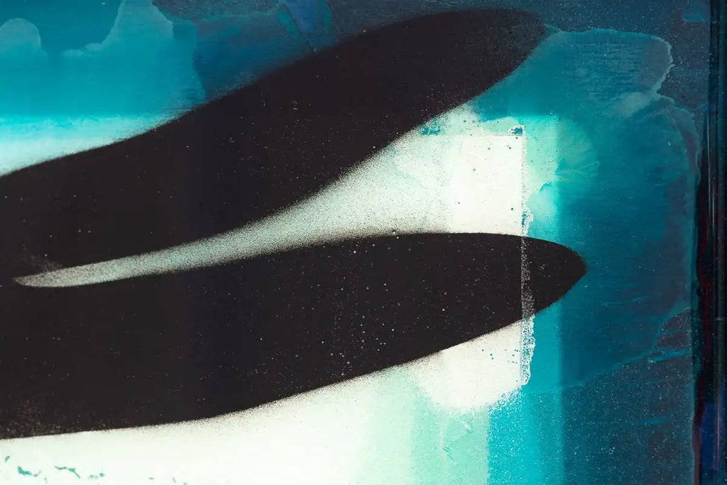 Firefly Mixer (Polar Blue) - Original - SOLD by artist Lhouette - Wyecliffe Galleries